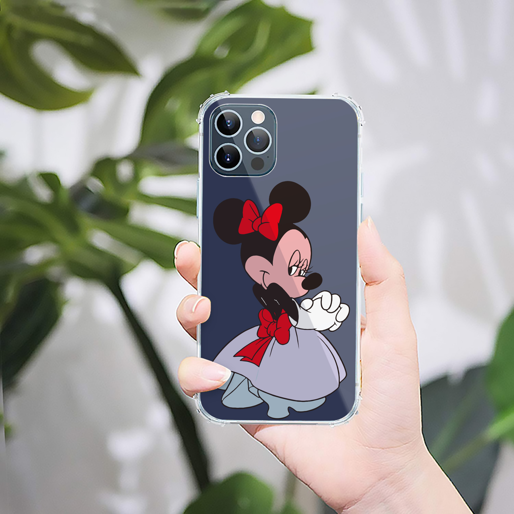 （画像用） ミッキーマウス Mickey Mouse 【iPhone 12シリーズ対応】透明スマホケース（クリアソフトケース）